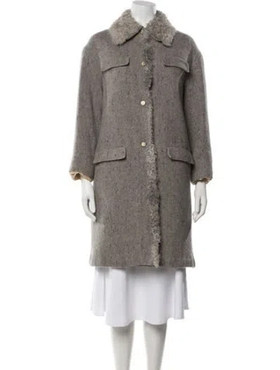 Pre-owned Fendi Vintage 1990's Coat In Grey