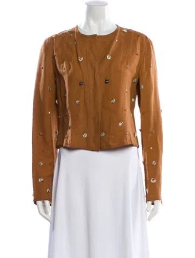 Pre-owned Fendi Vintage 1990's Evening Jacket In Brown