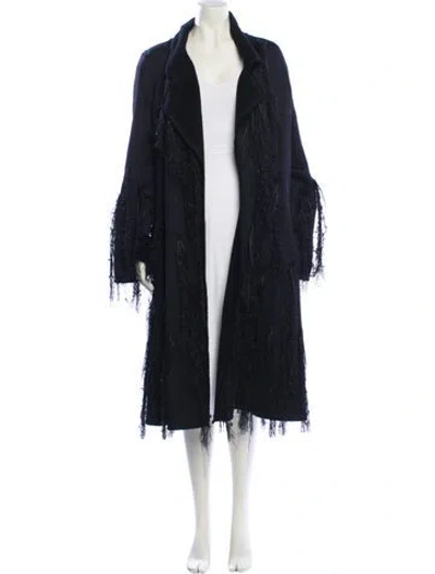 Pre-owned Fendi Vintage 1990's Fur Coat In Black