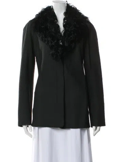 Pre-owned Fendi Vintage 1990's Fur Jacket In Black