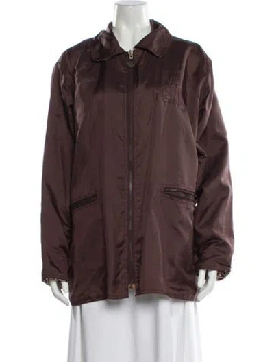 Pre-owned Fendi Vintage 1990's Jacket In Brown