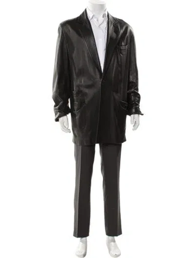 Pre-owned Fendi Vintage 1990's Overcoat In Gray