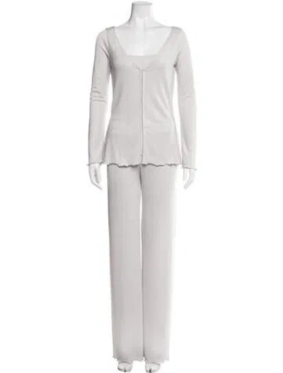 Pre-owned Fendi Vintage 1990's Pant Set In Gray