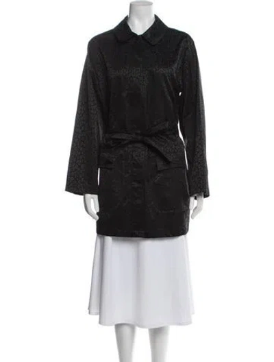 Pre-owned Fendi Vintage 1990's Peacoat In Black