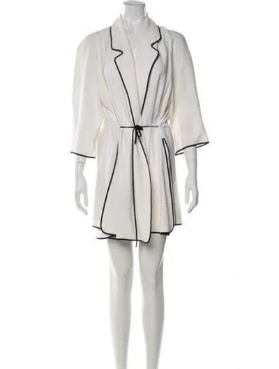 Pre-owned Fendi Vintage 1990's Robe In White