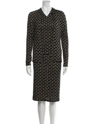 Pre-owned Fendi Vintage 1990's Skirt Set In Black