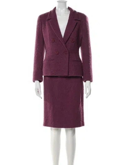 Pre-owned Fendi Vintage 1990's Skirt Suit In Purple