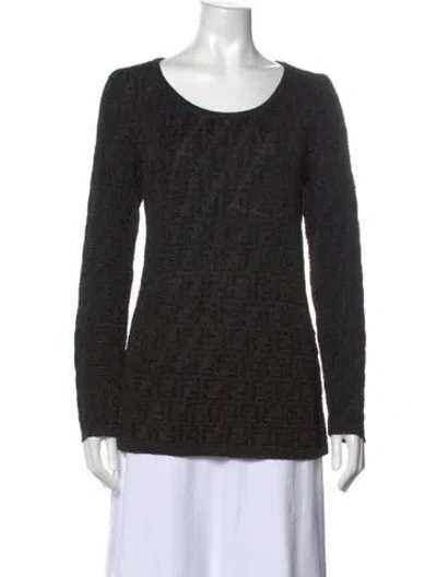 Pre-owned Fendi Vintage 1990's Sweater In Blac