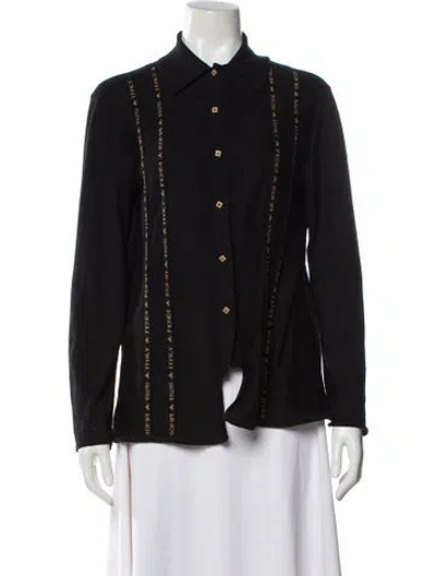 Pre-owned Fendi Vintage 1990's Sweater In Black