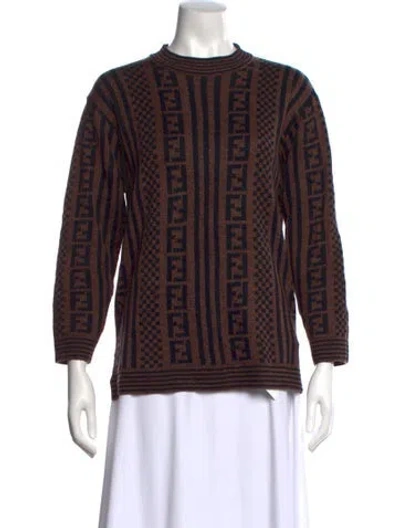 Pre-owned Fendi Vintage 1990's Sweater In Brown