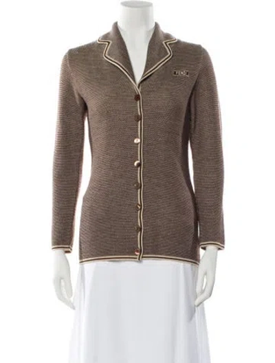 Pre-owned Fendi Vintage 1990's Sweater In Brown