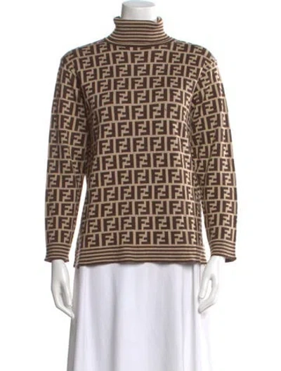 Pre-owned Fendi Vintage 1990's Sweater In Brown