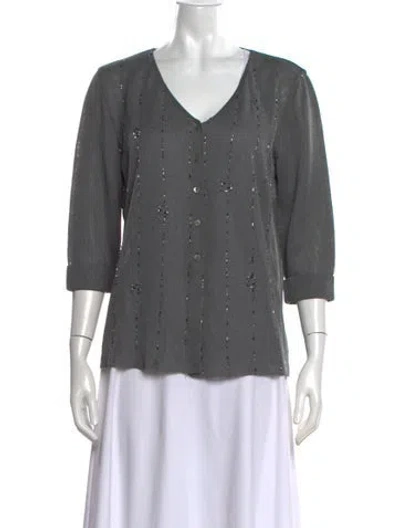 Pre-owned Fendi Vintage 1990's Sweater In Grey
