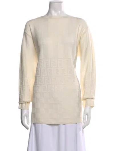 Pre-owned Fendi Vintage 1990's Sweater In Neutral