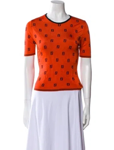 Pre-owned Fendi Vintage 1990's Sweater In Orange