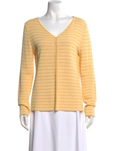 Pre-owned Fendi Vintage 1990's Sweater In Yellow