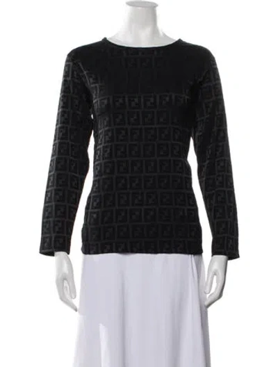 Pre-owned Fendi Vintage 1990's Top In Black