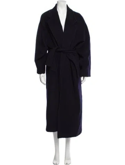 Pre-owned Fendi Vintage 1990's Trench Coat In Blue