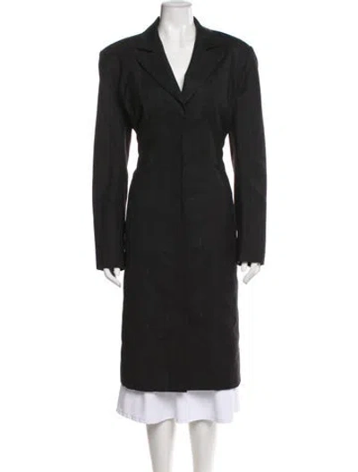 Pre-owned Fendi Vintage 1990's Trench Coat In Gray