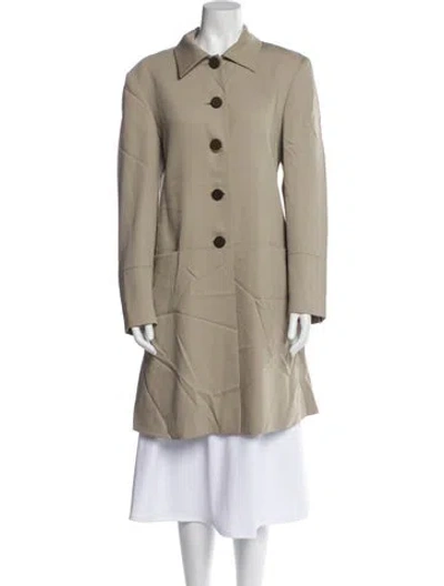 Pre-owned Fendi Vintage 1990's Trench Coat In Neutral