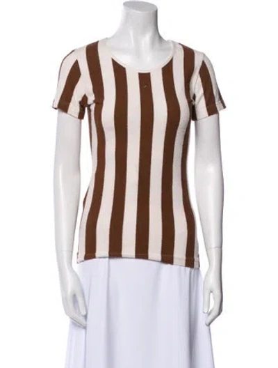 Pre-owned Fendi Vintage 1990's T-shirt In Brown
