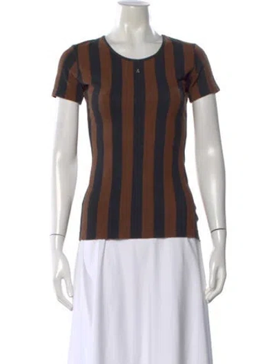 Pre-owned Fendi Vintage 1990's T-shirt In Brown