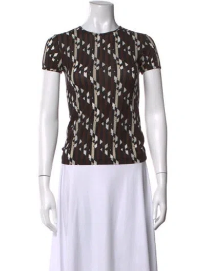 Pre-owned Fendi Vintage 1990's T-shirt In Brown