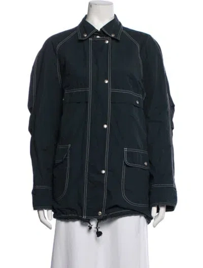 Pre-owned Fendi Vintage 1990's Utility Jacket In Blue