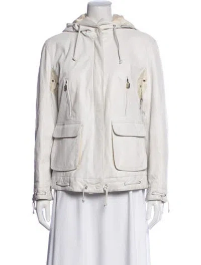 Pre-owned Fendi Vintage 1990's Utility Jacket In White