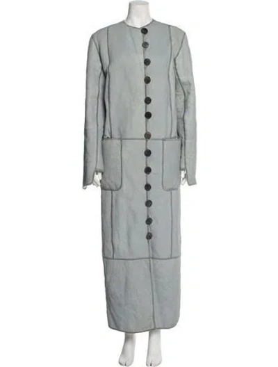 Pre-owned Fendi Vintage 1996 Coat In Gray