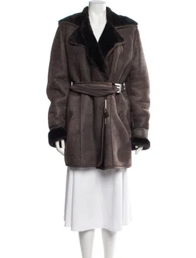 Pre-owned Fendi Vintage 1999 Coat In Brown