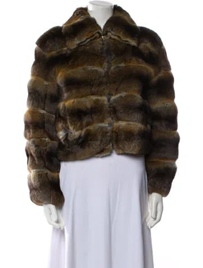 Pre-owned Fendi Vintage 1999 Fur Jacket In Brown