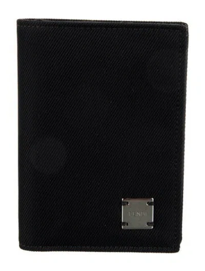 Pre-owned Fendi Vintage 2000 Bifold Wallet In Black