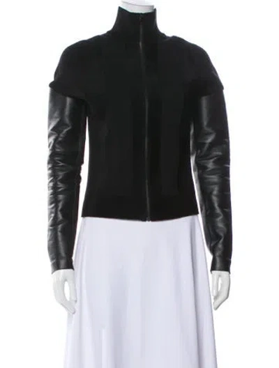 Pre-owned Fendi Vintage 2000's Bomber Jacket In Black