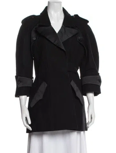 Pre-owned Fendi Vintage 2000's Coat In Black
