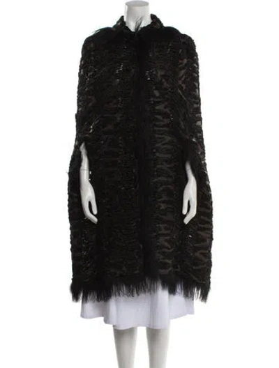 Pre-owned Fendi Vintage 2000's Fur Coat In Neutral