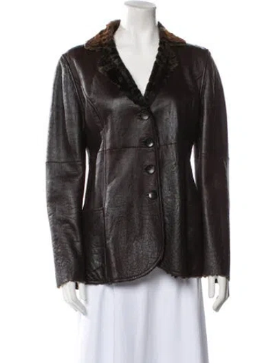 Pre-owned Fendi Vintage 2000's Fur Jacket In Brown