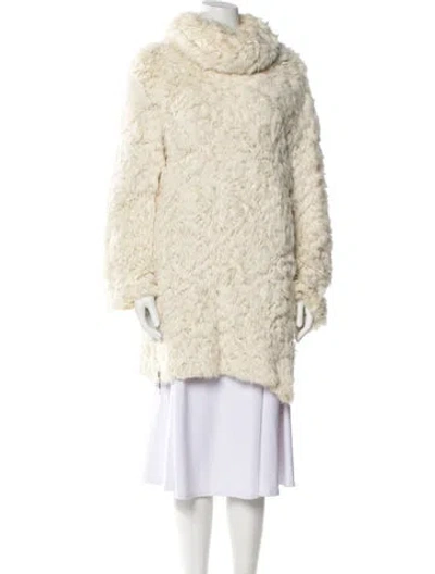 Pre-owned Fendi Vintage 2000's Fur Jacket In Neutral