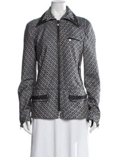 Pre-owned Fendi Vintage 2000's Jacket In Blue