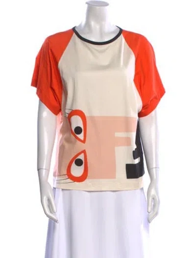 Pre-owned Fendi Vintage 2000's T-shirt In Neutral