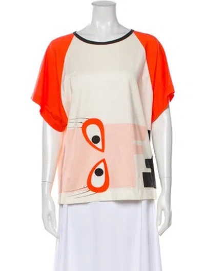 Pre-owned Fendi Vintage 2000's T-shirt In Neutral