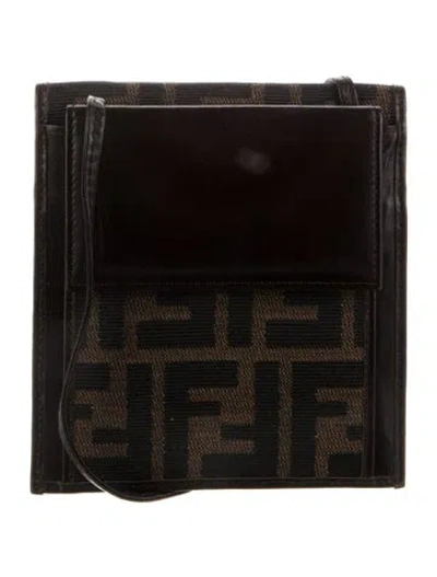 Pre-owned Fendi Vintage 2000 Wallet In Brown