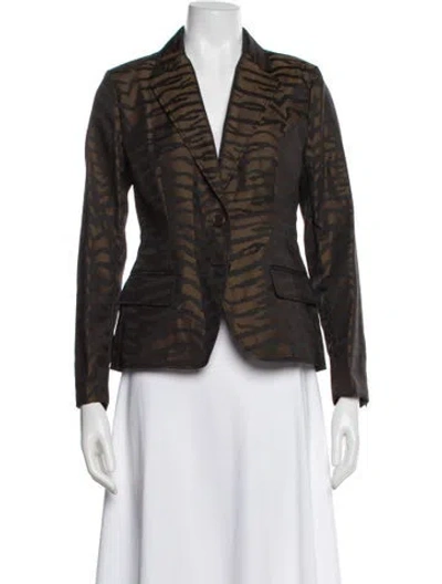 Pre-owned Fendi Vintage 2003 Blazer W/ Tags In Brown