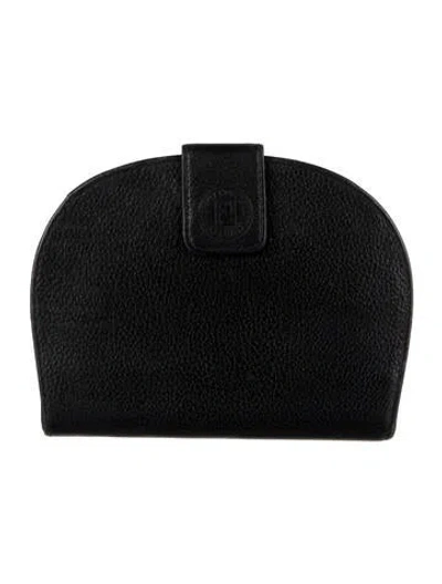 Pre-owned Fendi Vintage 2003 French Purse In Black