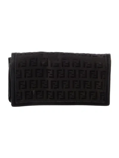 Pre-owned Fendi Vintage 2003 Wallet In Black