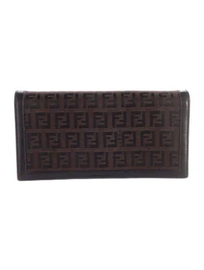Pre-owned Fendi Vintage 2004 Wallet In Brown