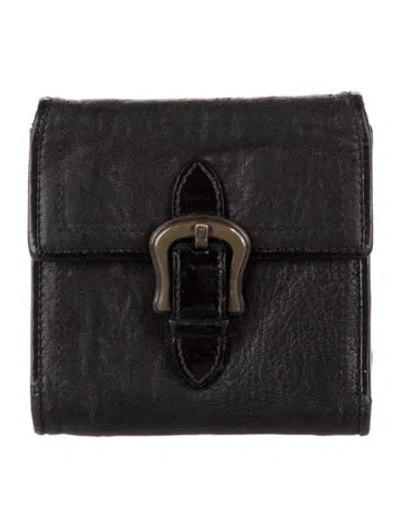 Pre-owned Fendi Vintage 2007 Trifold Wallet In Black