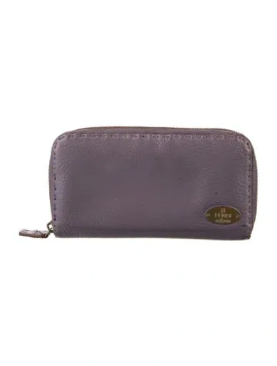 Pre-owned Fendi Vintage 2008 Continental Wallet In Purple