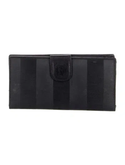 Pre-owned Fendi Vintage 2008 Wallet In Black
