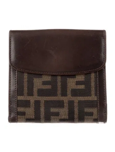 Pre-owned Fendi Vintage 2009 Wallet In Brown